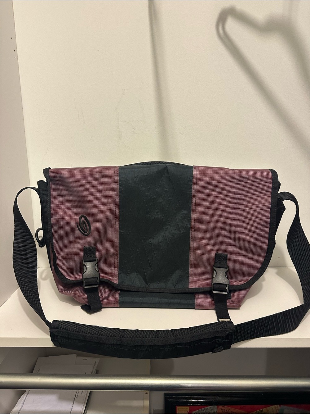 Timbuk2 Maroon and Black Commuter Messenger Bag